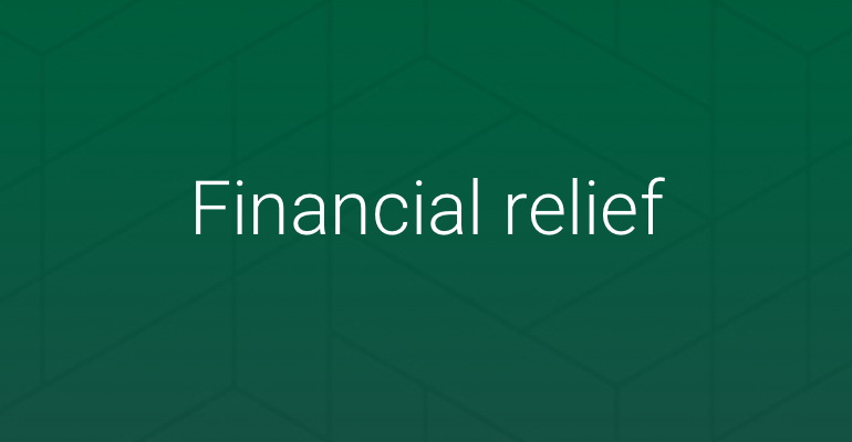 financial relief icon