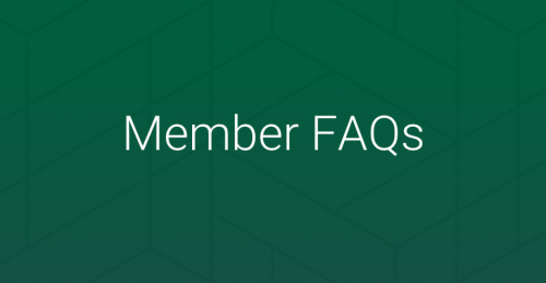 member FAQs link text