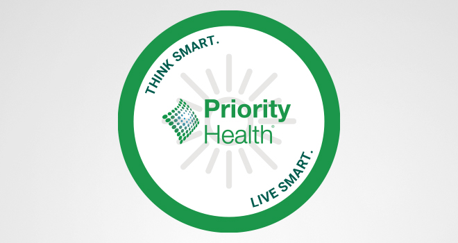 Priority Health sun exposure indicator sticker