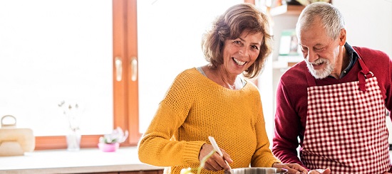 older adults in kitchen