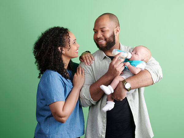 Couple with baby