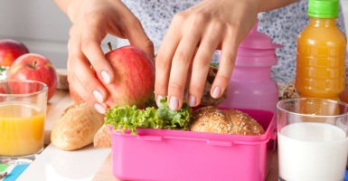 school lunch items