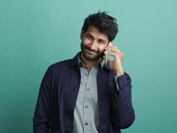 Man talking on phone
