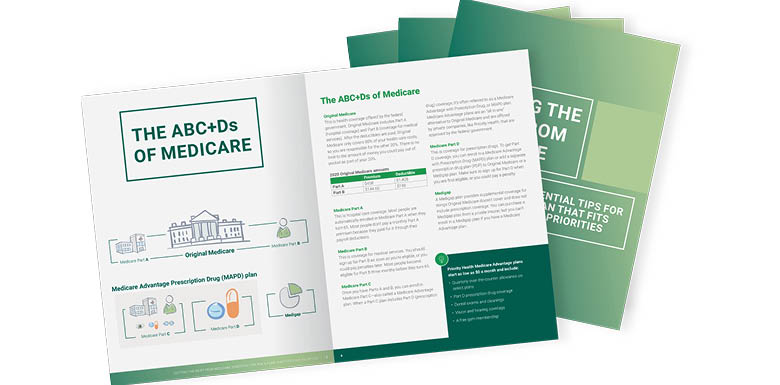 medicare guide cover and spread, getting the most from medicare