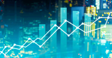 graph showing an upward trend